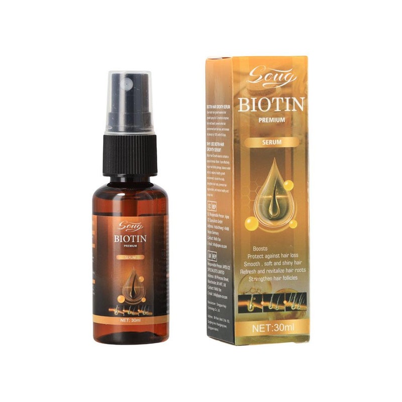Soug Biotin Hair Growth Spray nourishes and protects hair, strengthens hair, prevents hair loss, and repairs hair roots.